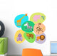Vector Set Cute Animals Wall Decal
