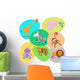 Vector set of cute animals Wall Decal