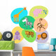 Vector set of cute animals Wall Decal