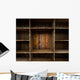 Empty Wood Shelf
