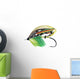 Green Highlander Classic Salmon Fly Wall Decal