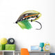 Green Highlander Classic Salmon Fly Wall Decal