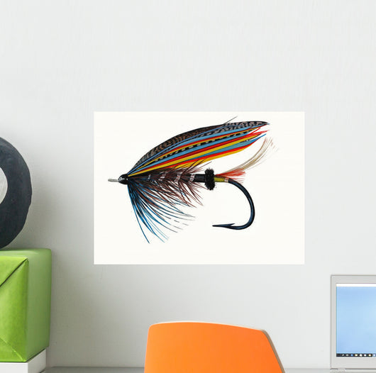 Thunder and Lightning Classic  Salmon Fly Wall Decal