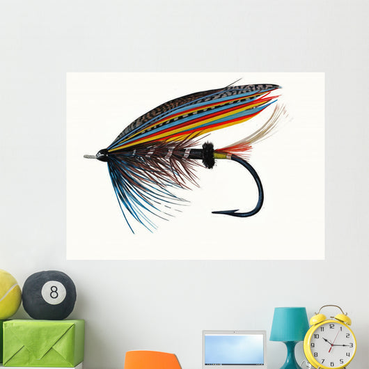 Thunder and Lightning Classic  Salmon Fly Wall Decal