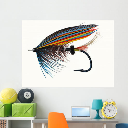 Thunder and Lightning Classic  Salmon Fly Wall Decal