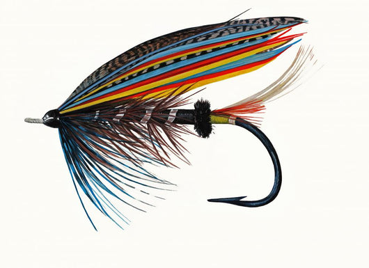 Thunder and Lightning Classic  Salmon Fly Wall Decal
