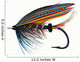 Thunder and Lightning Classic  Salmon Fly Wall Decal