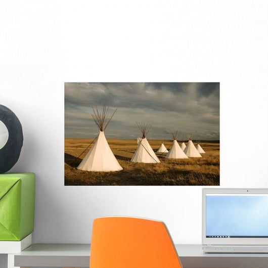 Tipi Village Wall Decal