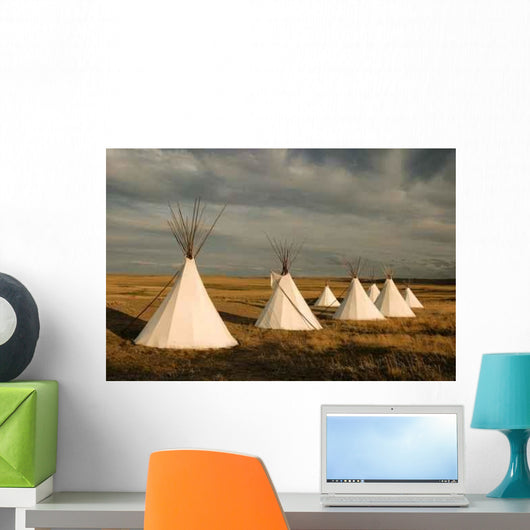 Tipi Village Wall Decal