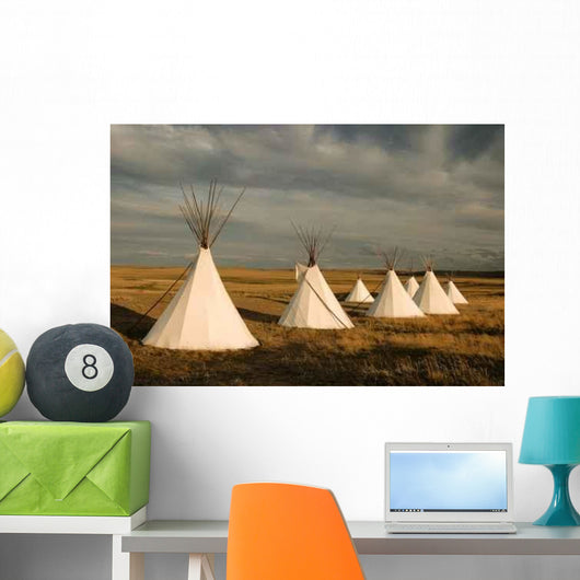 Tipi Village Wall Decal