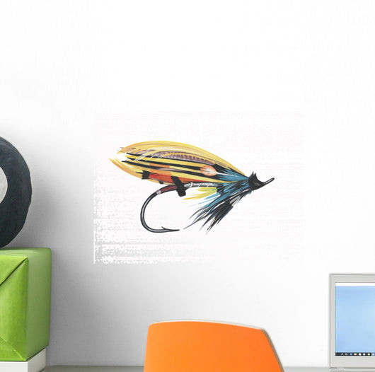 Bulldof Classic salmon Fly Wall Decal