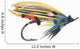 Bulldof Classic salmon Fly Wall Decal