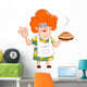 Woman with Pie Wall Decal