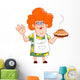 Woman with Pie Wall Decal