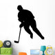 Hockey Player Silhouette 03 Wall Decal