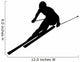 Skier Silhouette 03 Wall Decal