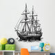 Ancient Sailboat Wall Decal