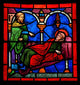Stained Glass Sleeping Saint