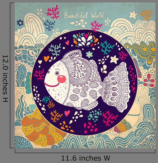 Vector Illustration with Fish