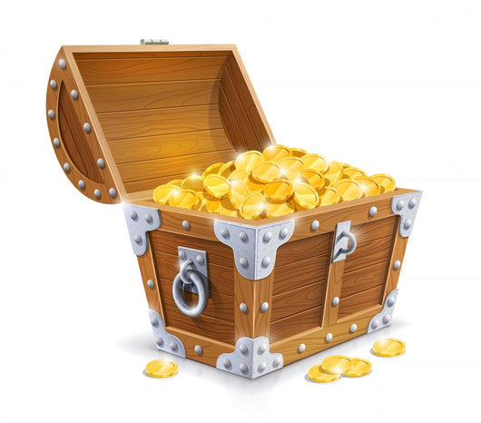 Vintage Wooden Chest with