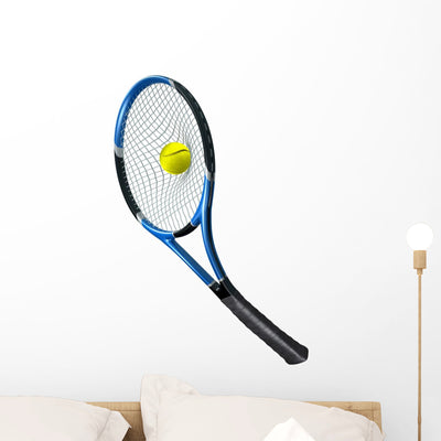 Tennis Serving shown on a wall