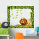 Lion King and Leafy Wall Mural