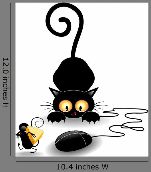 Funny Cat with Computer