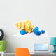 Sea Shell with Blue Stones Wall Mural
