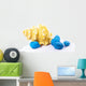 Sea Shell with Blue Stones Wall Mural