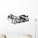 carriage with horses Wall Decal