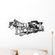 carriage with horses Wall Decal