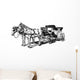 carriage with horses Wall Decal