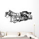 carriage with horses Wall Decal
