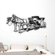 carriage with horses Wall Decal