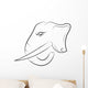 Elephant Head Wall Mural