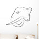 Elephant Head Wall Mural