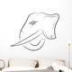 Elephant Head Wall Mural