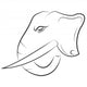Elephant Head Wall Mural