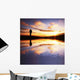 Male Going Sunrise Wall Decal