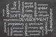 word cloud - software development Wall Mural