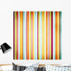 Retro Stripe Pattern with Wall Decal