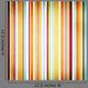 Retro Stripe Pattern with Wall Decal