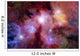 Stellar field with nebulae Wall Mural