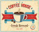 Vintage Coffee House Card