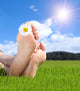 Naked Feet Grass with