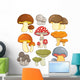 Nummy Fairy Mushrooms Wall Decal
