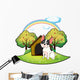 Dog beside Dog House Wall Mural