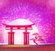 Japan Gate Midnight with