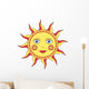abstract cartoon sun Wall Decal