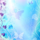 Gentle Blue Floral Frame